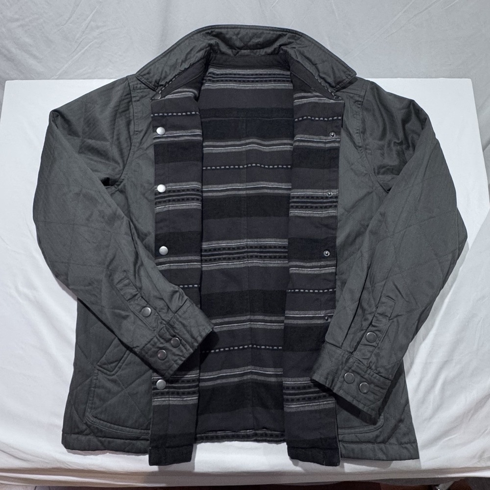 Brothers and Sons Ebbit Reversible Blanket Jacket Gray XXL Snap Placket & Cuffs